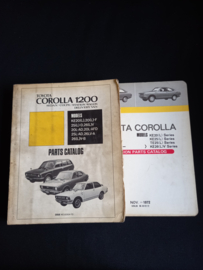 Parts catalog Toyota Corolla 1200 Sedan, Coupé, Station Wagon and VAN