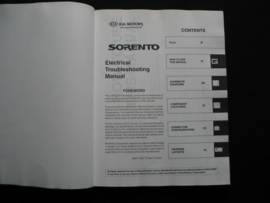 Workshop manual Kia Sorento (2007) electrical troubleshooting