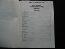 Werkplaatshandboek Kia Sephia/ Kia Shuma (1998) elektrische troubleshooting
