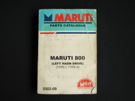 Onderdelenboek Maruti/ Suzuki 800