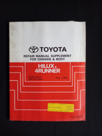 Werkplaatshandboek Toyota Hilux en 4Runner supplement chassis en carrosserie (LN105 en VZN130 series)