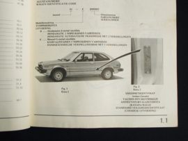 Werkplaatshandboek Honda Accord (1978) (Nederlands, Zweeds en Fins)