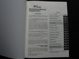 Workshop manual Kia Rio (2002) supplement