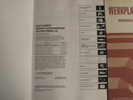 Workshop manual Honda Accord Turbo Diesel (1996) supplement