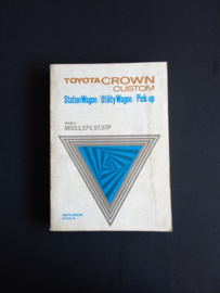 Onderdelenboek Toyota Crown Station Wagon, Utility Wagon en Pick-up (93394-68)