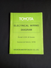 Workshop manual Toyota wiring diagrams commercial vehicles (1978)