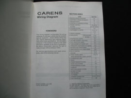 Werkplaatshandboek Kia Carens (1999) elektrische schema's