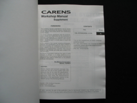 Werkplaatshandboek Kia Carens (2004) supplement