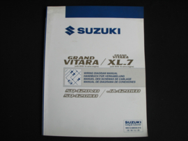 Werkplaatshandboek Suzuki Grand Vitara XL-7 (SQ420VD, SQ420WD en JA420WD) (juli 2003) elektrische schema's