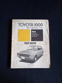 Onderdelenboek Toyota 1000 Sedan, Utility Wagon en Pick-Up (93126-72)