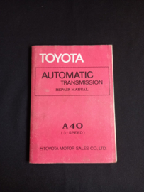 Workshop manual Toyota A40 (3-speed) automatic transmission