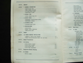 Werkplaatshandboek Honda Accord (1976) supplement
