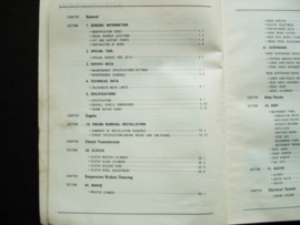 Workshop manual Honda Accord (1976) supplement