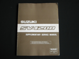 Workshop manual Suzuki Vitara (SV420D) supplement