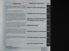 Werkplaatshandboek Suzuki Grand Vitara (SQ420WD) elektrische schema's (1e editie)