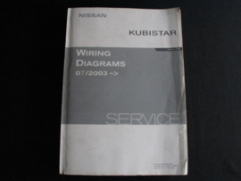 Werkplaatshandboek Nissan Kubistar (X76) (07/2003) elektrische schema's