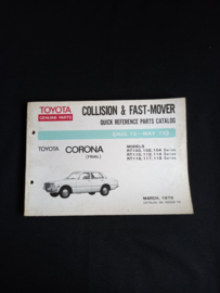 Parts catalog Toyota Corona (RT100, RT102, RT104, RT110, RT112, RT114, RT116, RT117 and RT118 series)