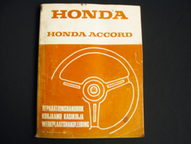Werkplaatshandboek Honda Accord (1978) (Nederlands, Zweeds en Fins)
