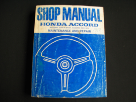 Werkplaatshandboek Honda Accord (1982 model) (Engels)