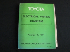 Werkplaatshandboek Toyota elektrische schema's personenauto's (1981)