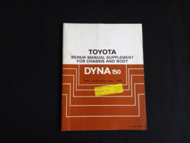 Workshop manual Toyota Dyna 150 supplement chassis and bodywork (YY61 and LY60 series)