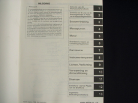 Werkplaatshandboek Honda Integra (1986 en 1987) elektrische schema's