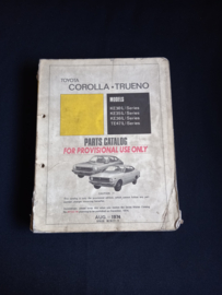 Onderdelenboek Toyota Corolla en Trueno