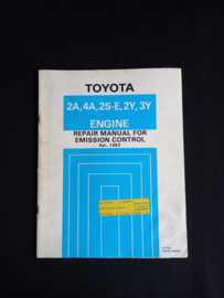 Workshop manual Toyota 2A, 4A, 2S-E, 2Y and 3Y emission control