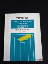 Werkplaatshandboek Toyota A130L, A131L, A132, A132L, A140L en A140E automatische transaxle (mei 1987)