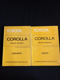 Workshop manual Toyota Corolla chassis en carrosserie (KE70, TE70 en TE71 series)