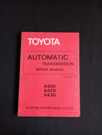 Workshop manual Toyota A40, A42D and A43D automatic transmission