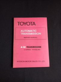 Workshop manual Toyota A30 (3-speed) automatic transmission