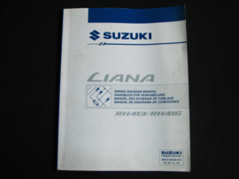 Werkplaatshandboek Suzuki Liana (RH413 en RH416) (juni 2001) elektrische schema's