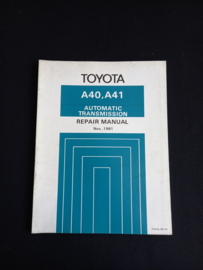 Workshop manual Toyota A40 and A41 automatic transmission