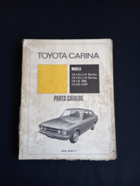 Onderdelenboek Toyota Carina (TA12-K, TA12-H, TA12L-MS en TA10-KDF series)