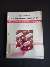 Workshop manual Toyota Corona and Carina (AT190, ST191 and CT190 series) wiring diagrams