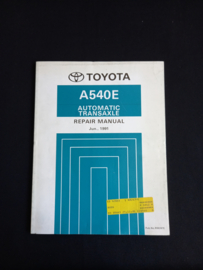 Workshop manual Toyota A540E automatic transaxle