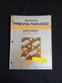 Werkplaatshandboek Toyota Previa/ Tarago elektrische schema's supplement (TR1_ en TR2_ series)