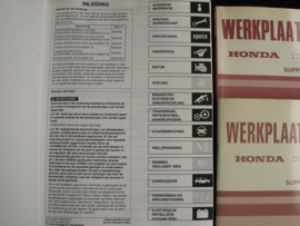 Workshop manual Honda Accord Coupé, Aerodeck and Wagon (1995, 1996 and 1997) supplement