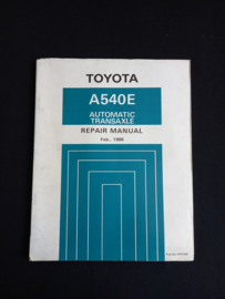 Workshop manual Toyota A540E automatic transaxle (February 1988)
