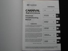 Workshop manual Kia Carnival / Kia Sedona (2008) electrical troubleshooting