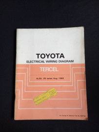Workshop manual Toyota Tercel wiring diagrams (AL20 and AL25 series)