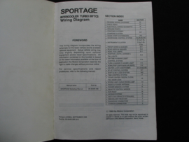Workshop manual Kia Sportage Intercooler Turbo (RFTCI) (1996) wiring diagrams