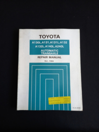Workshop manual Toyota A130L, A131, A131L, A132, A132L, A140L and A240L automatic transaxle