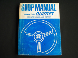 Workshop manual Honda Quintet (1980)