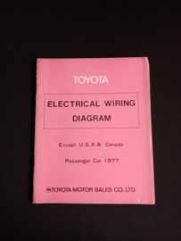 Workshop manual Toyota wiring diagrams passenger cars (1977)