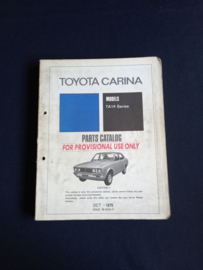 Onderdelenboek Toyota Carina (TA14)