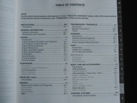 Workshop manual Suzuki Liana (RH414D) supplement