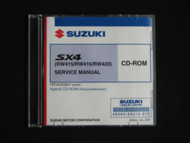 Workshop CD manual Suzuki SX4 (RW415, RW416 and RW420) (July 2007)