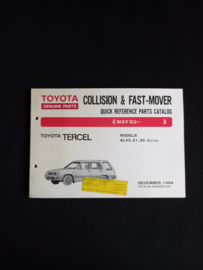 Parts catalog Toyota Tercel (AL20, AL21 and AL25 series)